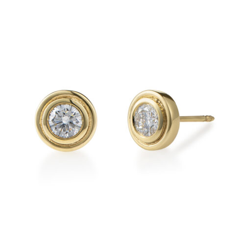 Double Bezel Diamond Studs