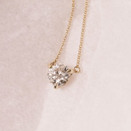 Diamond Solitaire Necklace