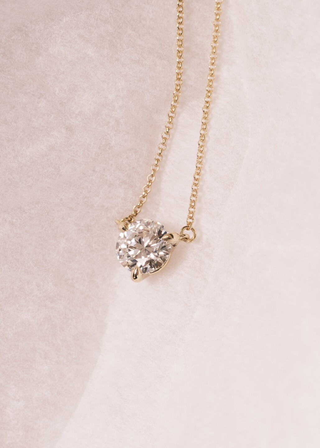 Diamond Solitaire Necklace