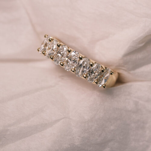 Oval Diamond Eternity Half Band