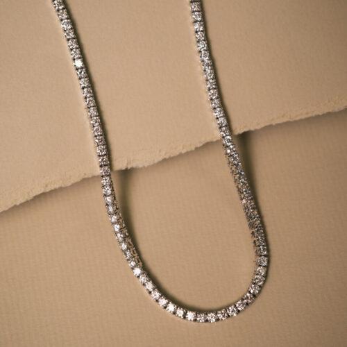 Classic Diamond Tennis Necklace